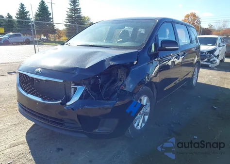 2016 Kia Sedona L z USA, uszkodzony, nr VIN KNDMA5C12G6112628